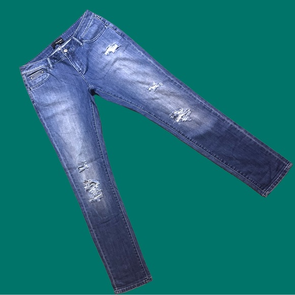 NWOT⭐️👖The Kooples low rise distressed skinny jeans. Size 26 (30” waist) - Picture 3 of 9